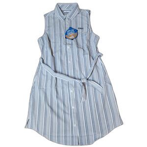 Columbia Sun Drifter PFG Dress XS – Lightweight Woven Sundress, Striped